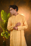 Yellow Silk Kurta Set