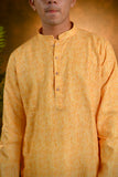 Yellow Silk Kurta Set