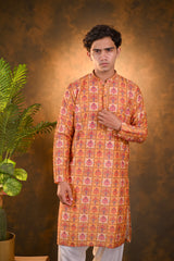 Yellow Cotton Kurta set