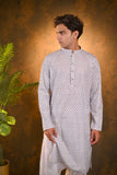 Grey Rayon Kurta Set