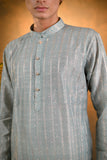 Dull Green Cotton Kurta Set