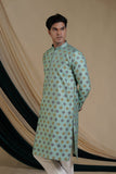 Jacquard With Butti Print Kurta Set