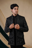 Black Zari 3 Piece Jodhpuri Set