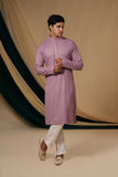 Lilac Sequins With Threadwork  Kurta Set