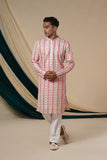 White Multicolour Threadwork Embroidery Kurta Set