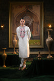 Off White Embroidery Festive Kurta Set