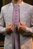 Lilac Embroidery 3 Piece Jodhpuri Set