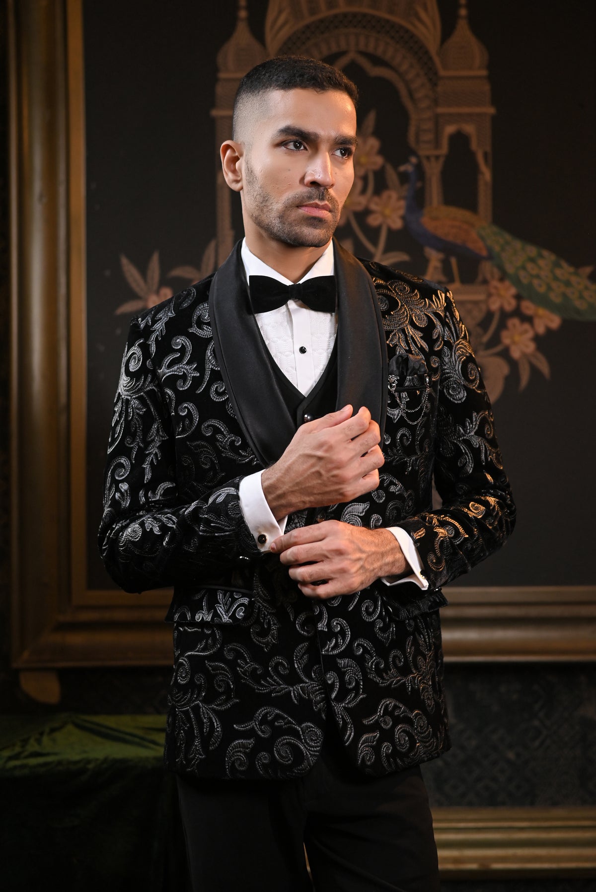 Elegant Black Tuxedo Suit Set