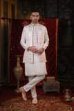 Off White Embroidery Kurta Set With Jacket