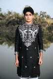 Black Kenzo Festive Kurta Set