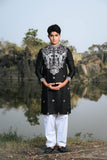 Black Kenzo Festive Kurta Set