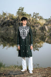 Bottle Green Festive Kurta Set