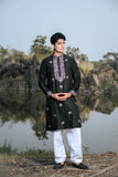 Black Kenzo Festive Kurta Set