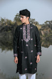 Black Kenzo Festive Kurta Set