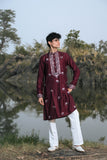 Wine Kenzo Kurta Set