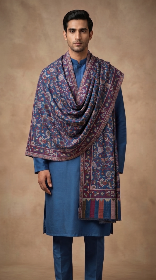 Multicolour Pashmina Jacquard Dupatta