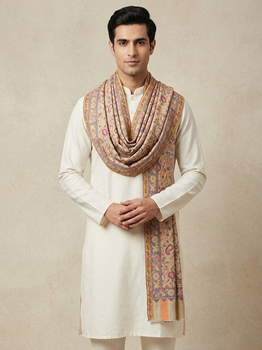 Multicolour Pashmina Jacquard Dupatta