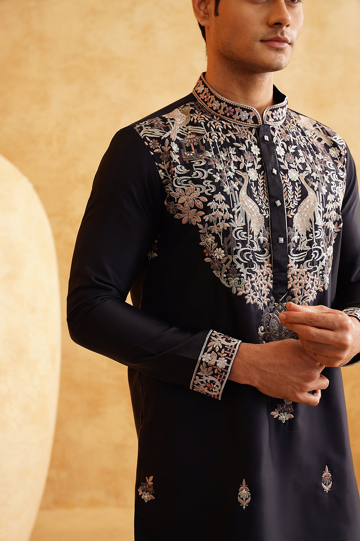 Black Kenzo Kurta Set