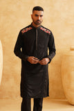 Black Festive Kurta Set
