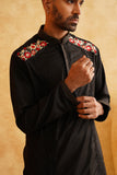 Black Festive Kurta Set