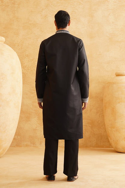 Black Ethnic Kurta Set
