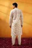 Off White Festive Kurta Set