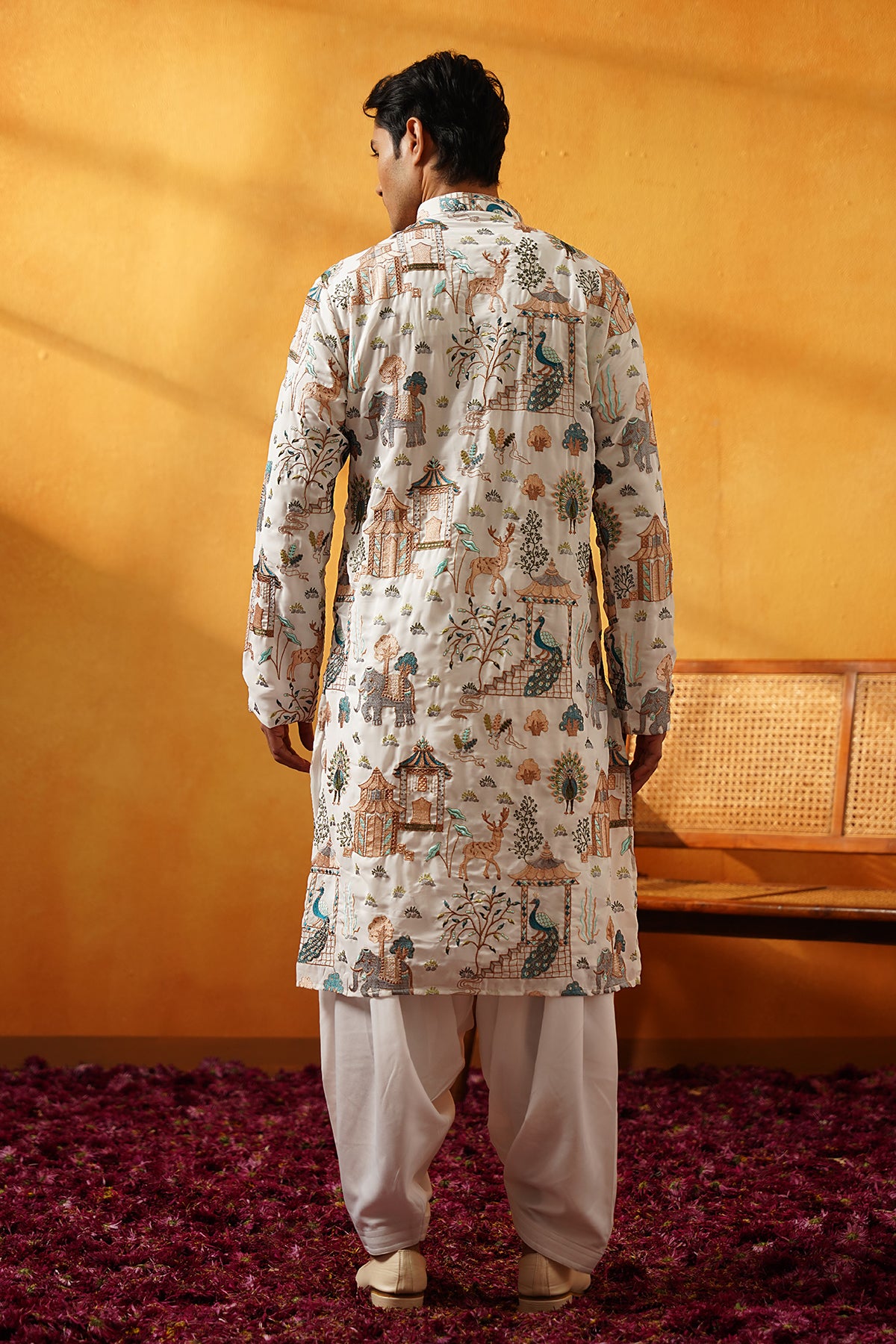 White Emboidery Kurta Set