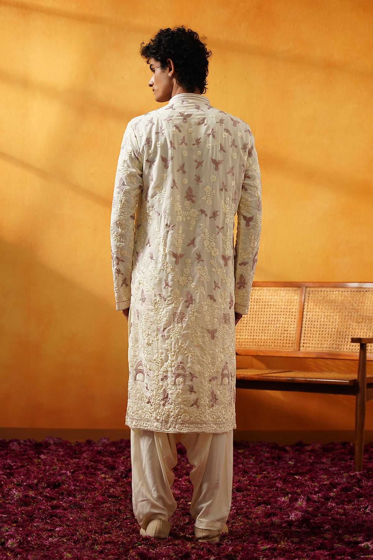 Off White Georgette Kurta set