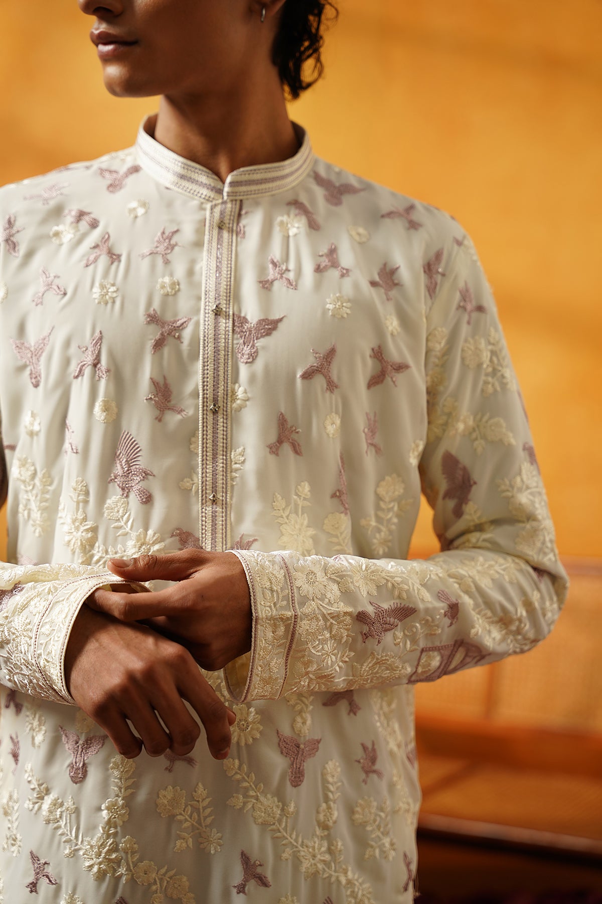 Off White Georgette Kurta set