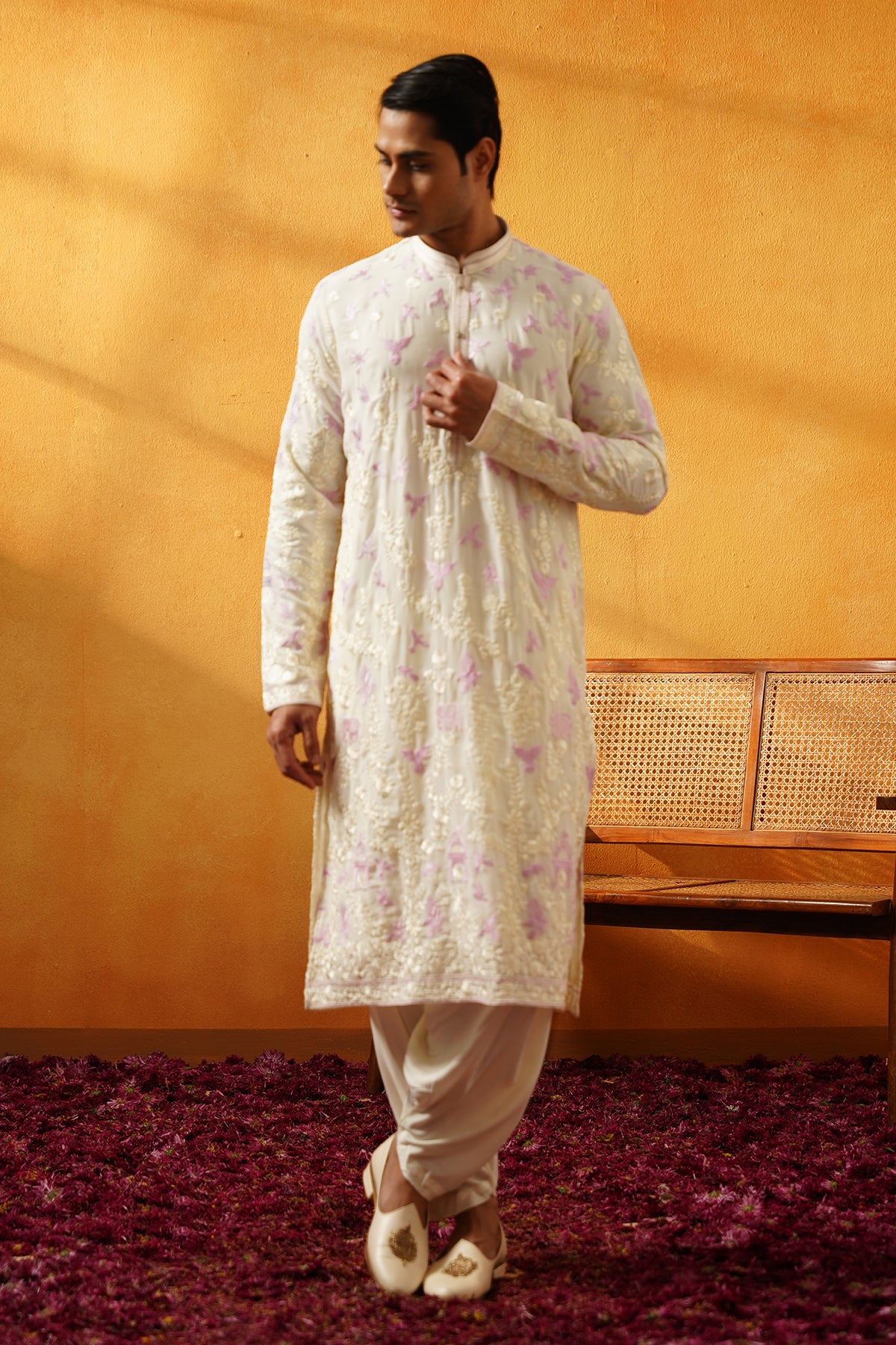 Off White Kurta Set