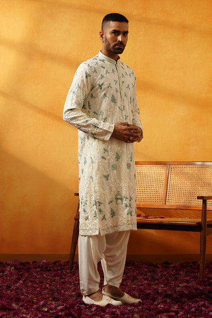 Off White  kurta Set