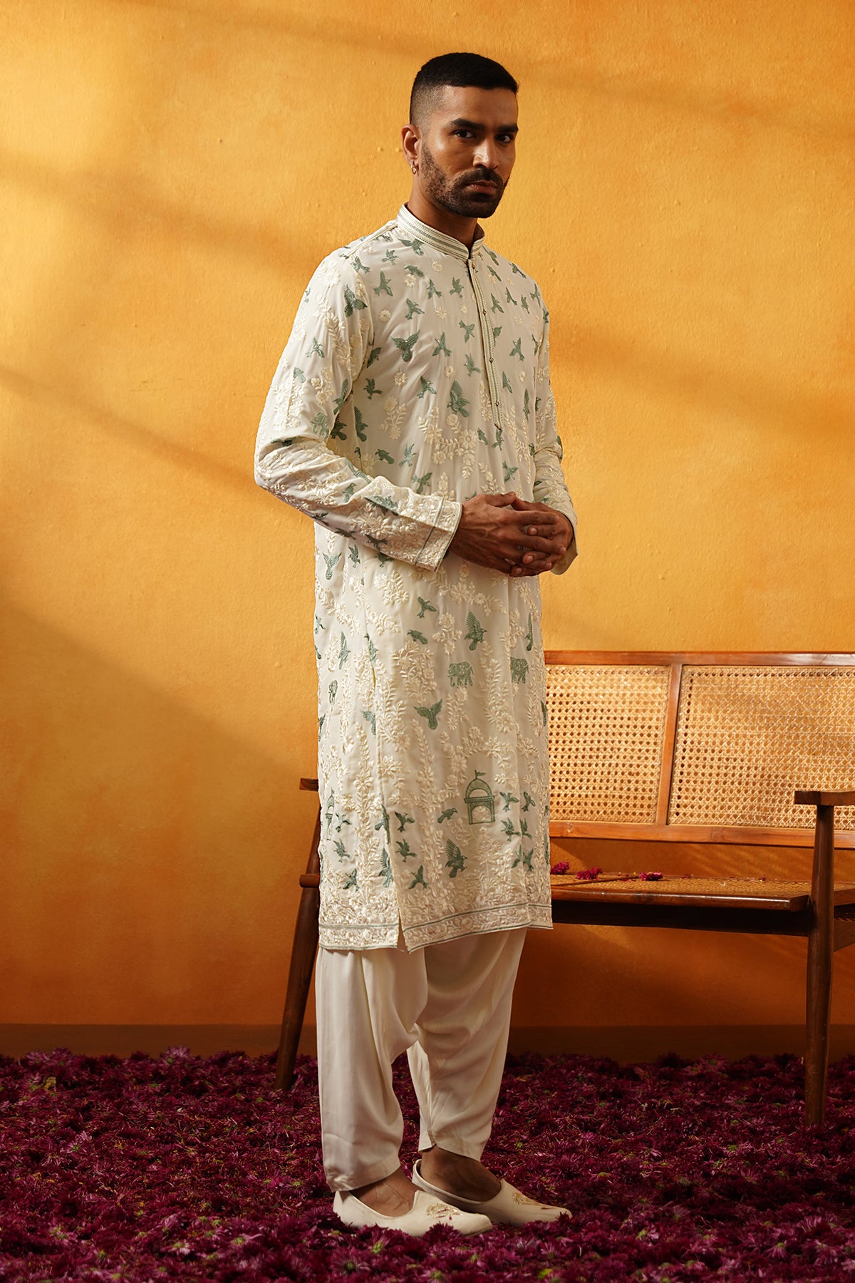 Off White  kurta Set