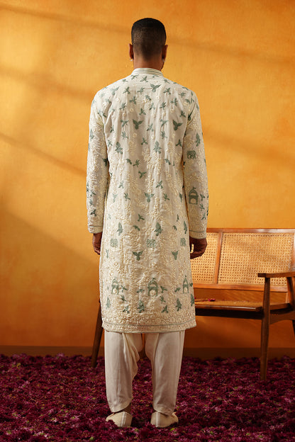Off White  kurta Set
