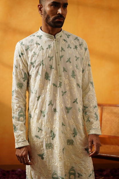 Off White  kurta Set