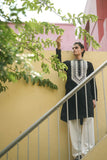 Black Embroidered Kurta Set for Festive Elegance