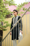 Black Embroidered Kurta Set for Festive Elegance