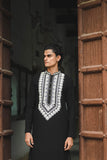 Black Embroidered Kurta Set for Festive Elegance