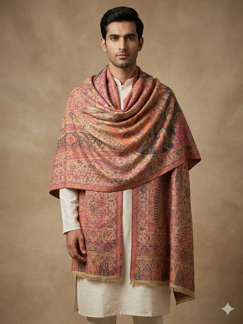 Multicolour Pashmina Jacquard Dupatta