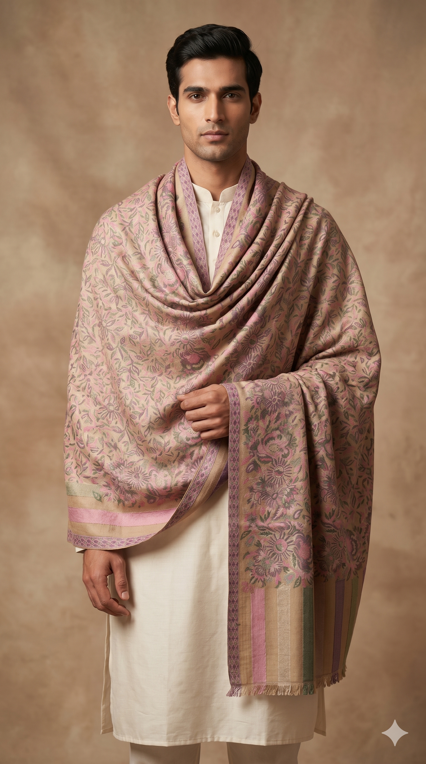 Multicolour Pashmina Jacquard Dupatta