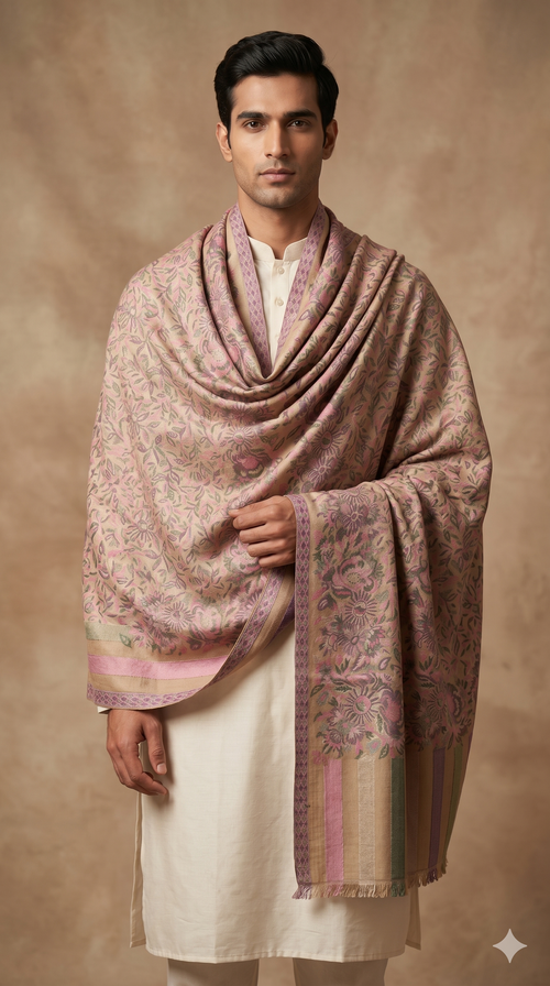 Multicolour Pashmina Jacquard Dupatta