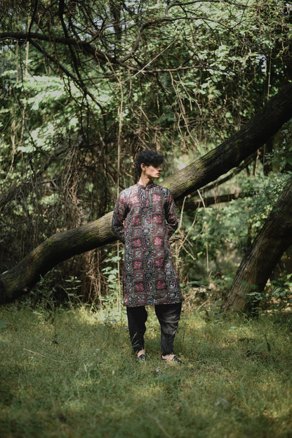 Black Georgette Kurta Set
