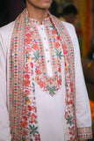 White Silk Kurta Set With Dupatta