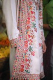 White Silk Kurta Set With Dupatta