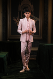 Pale Pink Silk 3 Piece Jodhpuri Set