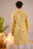 Yellow Silk Kurta Set