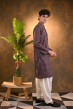 Black Rayon Kurta Set