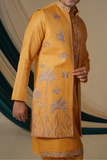 Mustrad Multicolour Threadwork  Embroidery Kurta set With Jacket