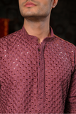 Festive Sage Emboridery Kurta Set