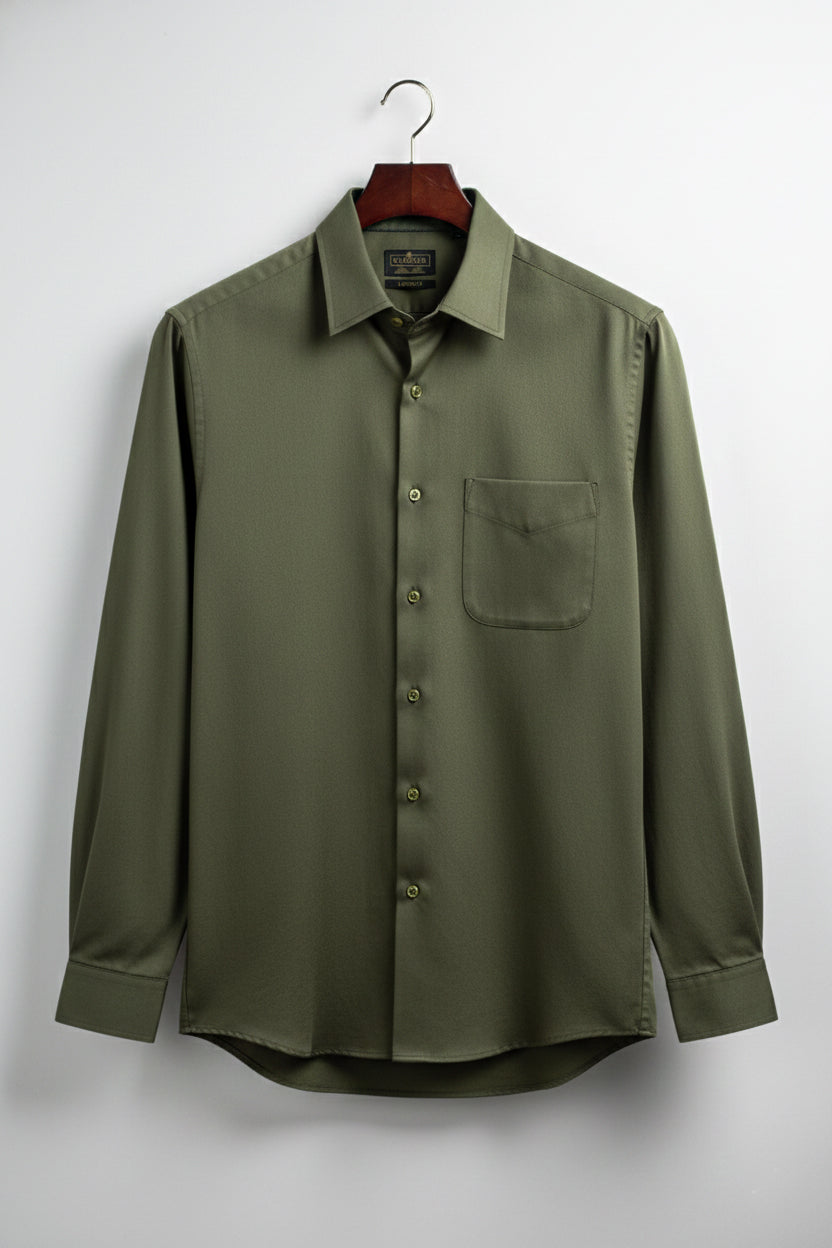 Men’s Mehendi Charm Textured Cotton Slim Fit Shirt