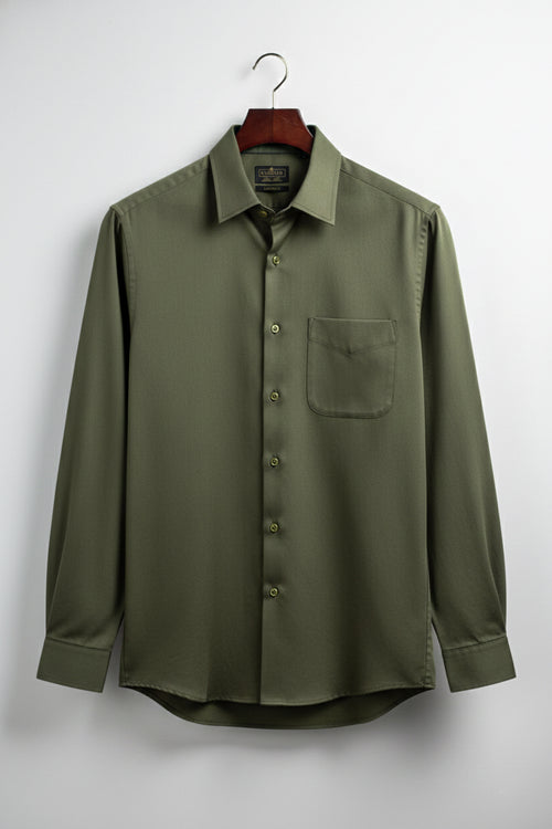 Men’s Mehendi Charm Textured Cotton Slim Fit Shirt